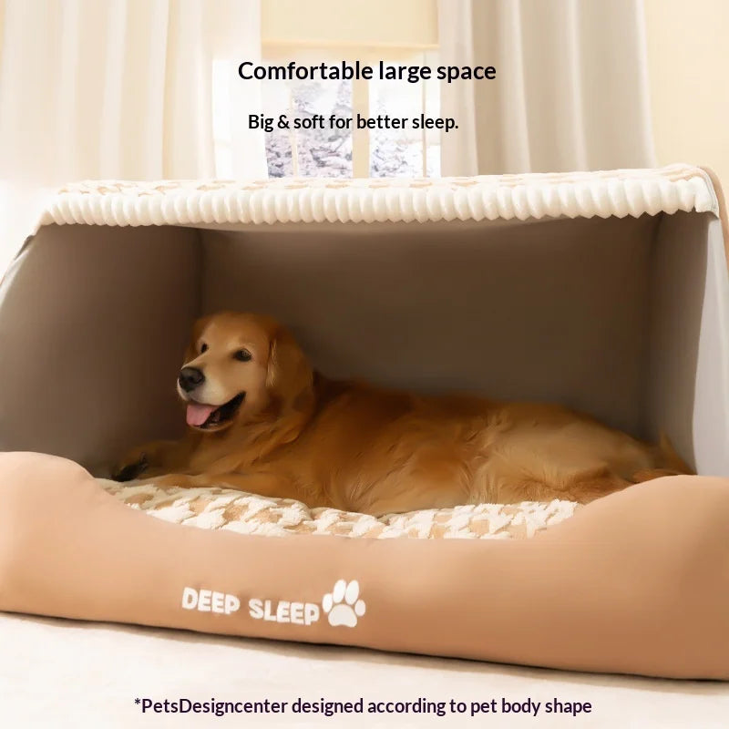 CURAPETS Quilted Dog Den Pet Bed