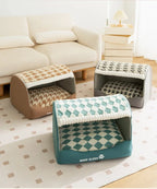 CURAPETS Quilted Dog Den Pet Bed
