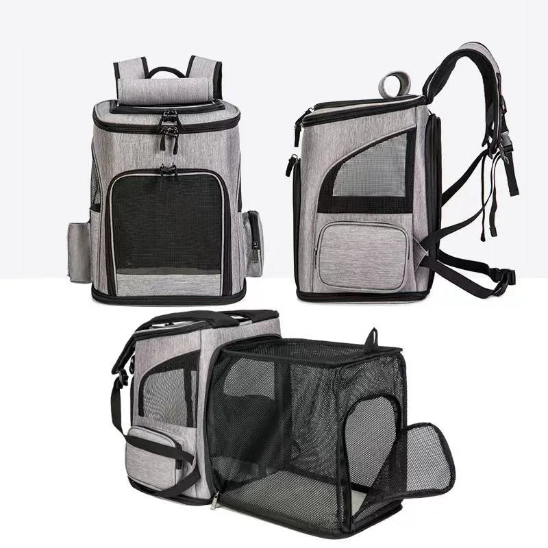CURAPETS Expandable Pet Carrier Backpack