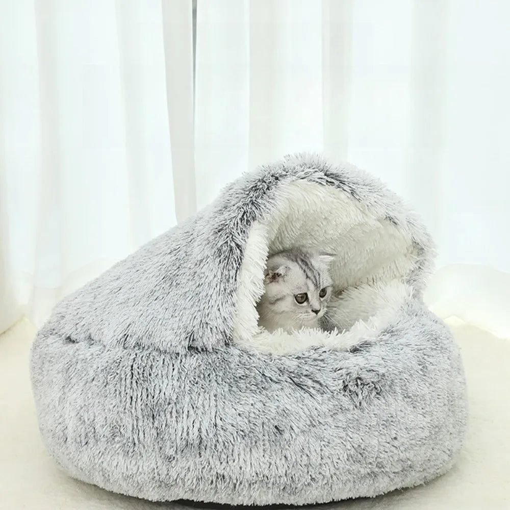 CURAPETS Winter Nest Semi-Enclosed Cat Bed