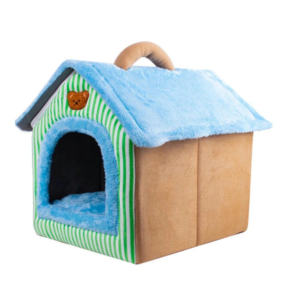 CURAPETS Cozy Foldable Pet Cave Bed