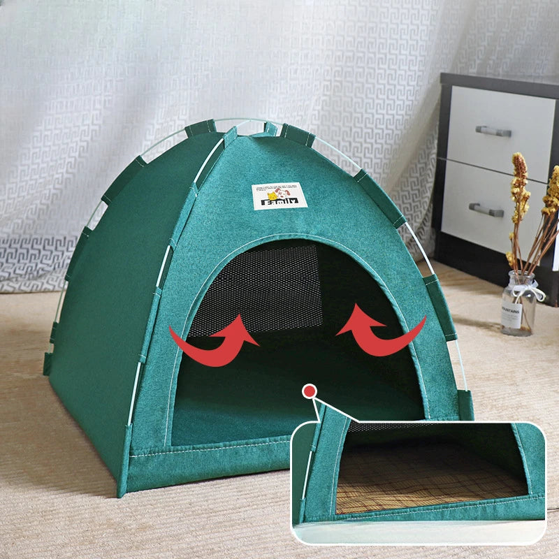 CURAPETS Foldable Pet Tent House Bed