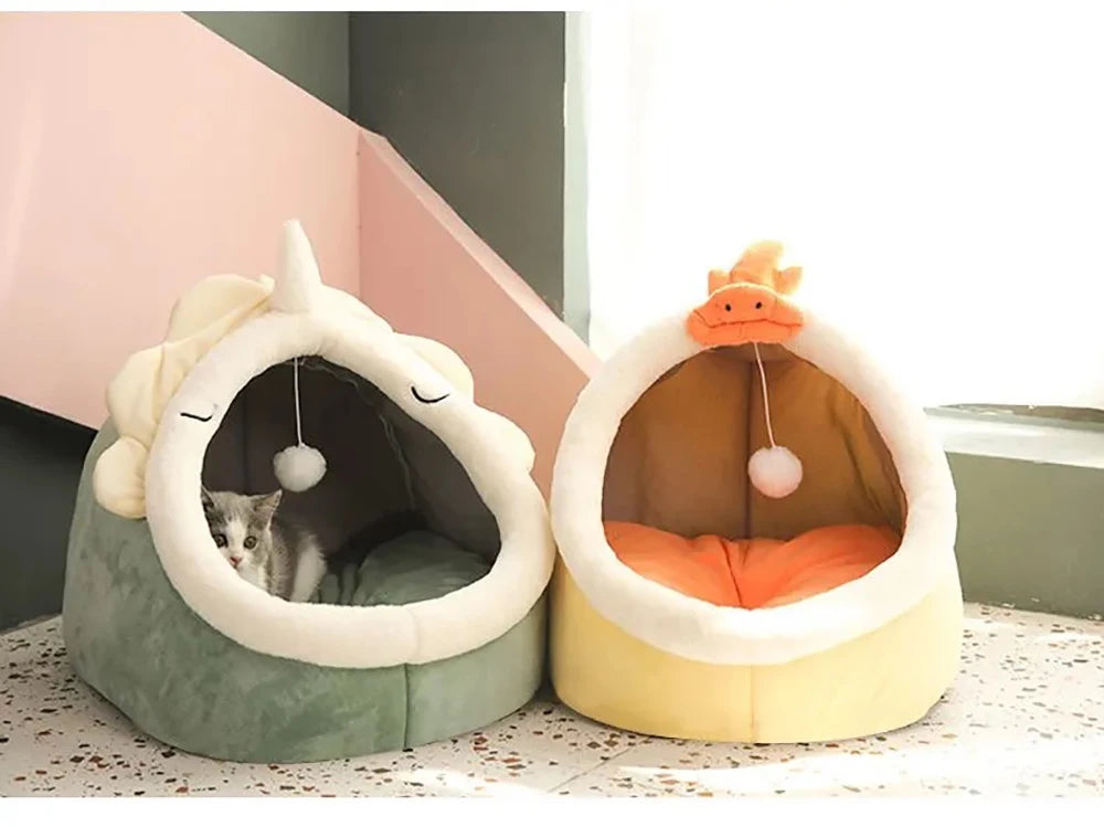 CURAPETS Deep Sleep Cat Cave Bed