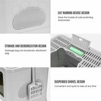 CURAPETS Foldable Enclosed Cat Litter Box
