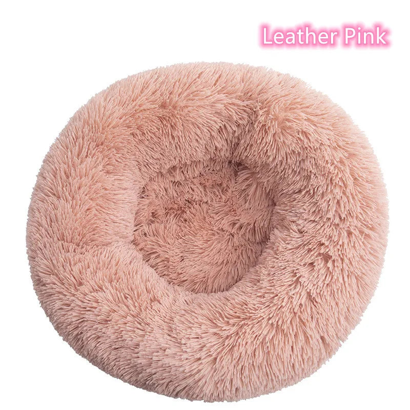 CURAPETS Plush Donut Calming Pet Bed
