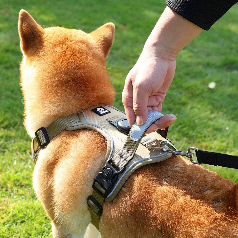 CURAPETS Airtag-Ready Reflective Dog Harness Set