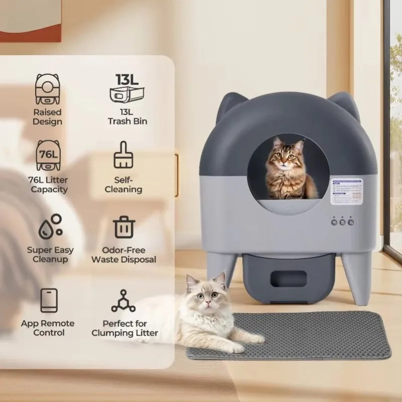 CURAPETS LunaPurr Smart Self-Cleaning Litter Box