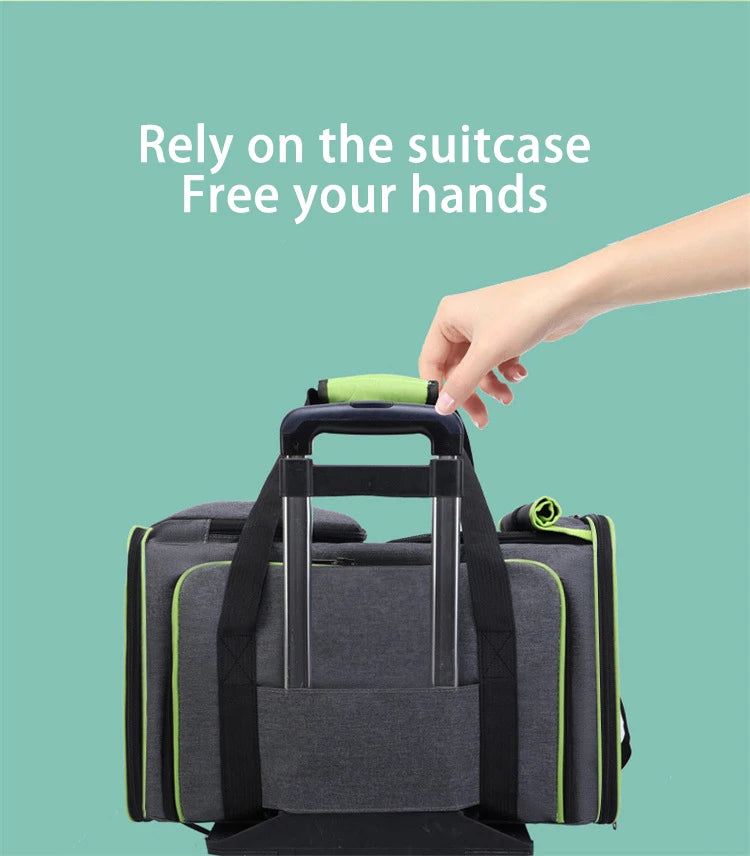 CURAPETS Foldable Travel Pet Carrier Bag