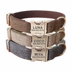 CURAPETS Signature Plaid Personalized Collar Set