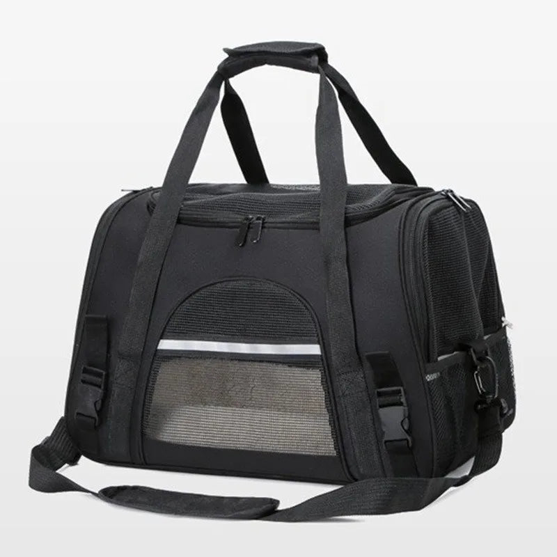 CURAPETS Foldable Mesh Pet Travel Carrier