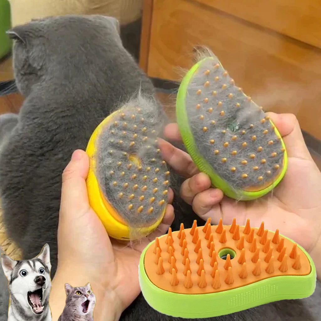 CURAPETS Steamy Brush Electric Pet Groomer