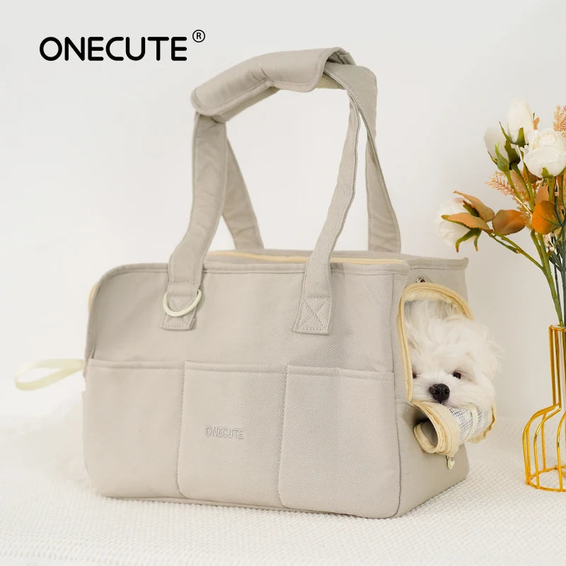 CURAPETS Cozy Cotton Shoulder Pet Carrier