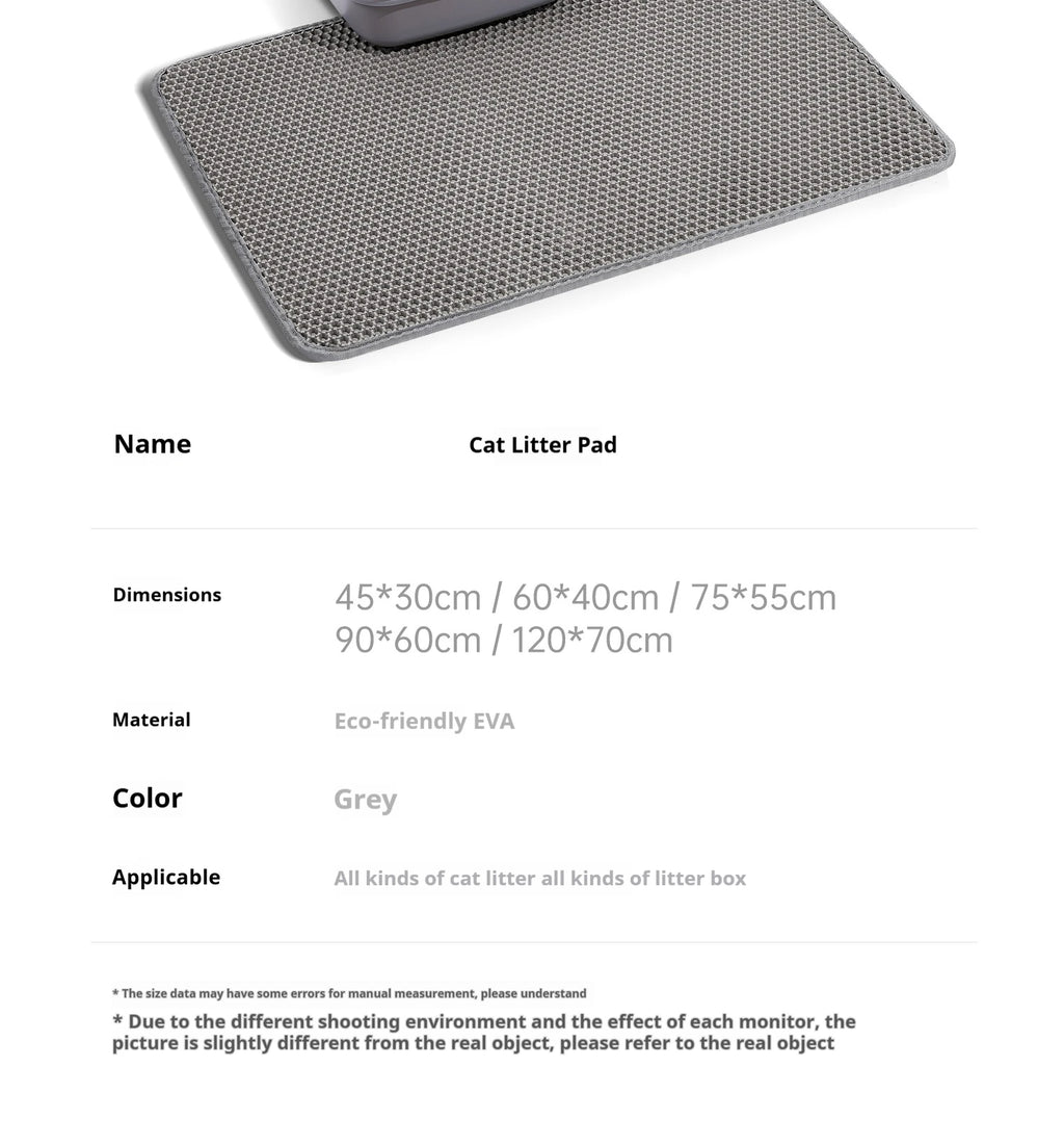 CURAPETS Premium Double Layer Cat Litter Mat