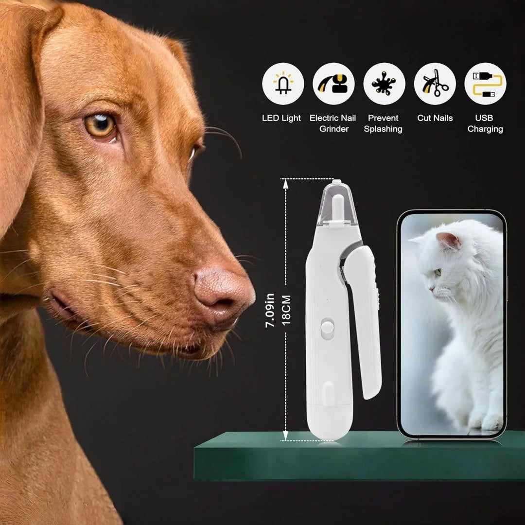 CURAPETS QuietCare LED Pet Nail Grinder