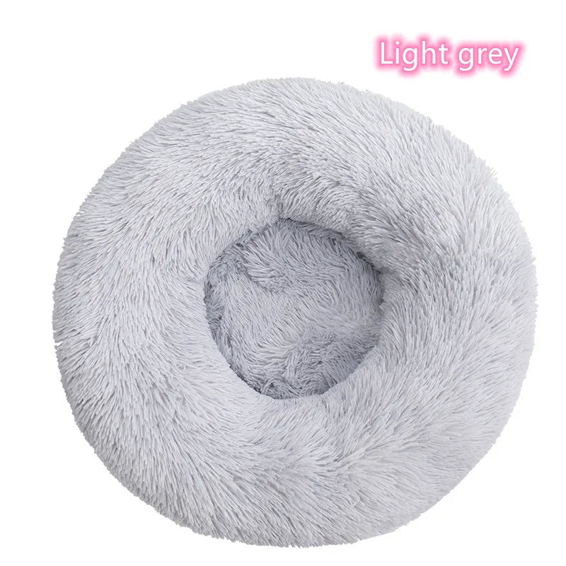 CURAPETS Plush Donut Calming Pet Bed