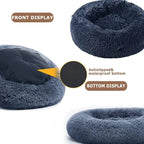 CURAPETS Plush Donut Calming Pet Bed