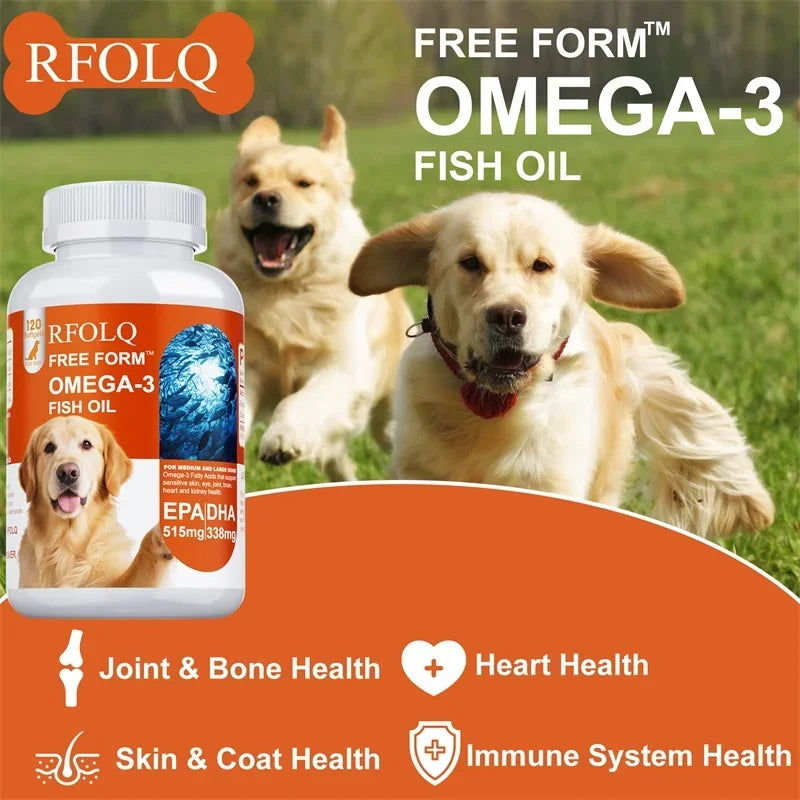 CURAPETS Omega Fish Oil Softgels for Dogs