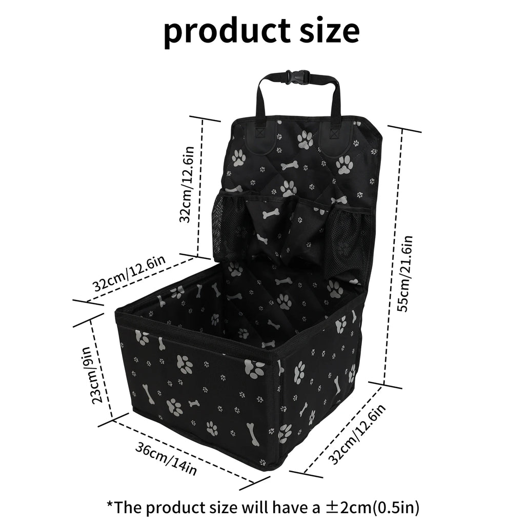 CURAPETS ComfortRide Car Seat with Storage Pockets