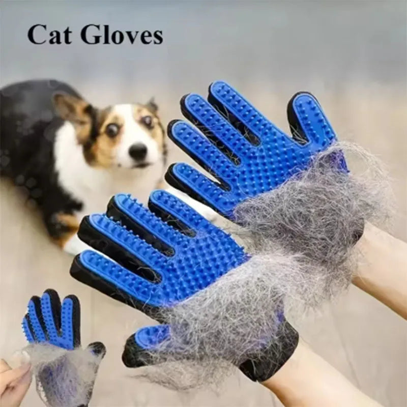 CURAPETS Silicone Deshedding Grooming Glove
