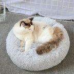CURAPETS Plush Donut Calming Pet Bed