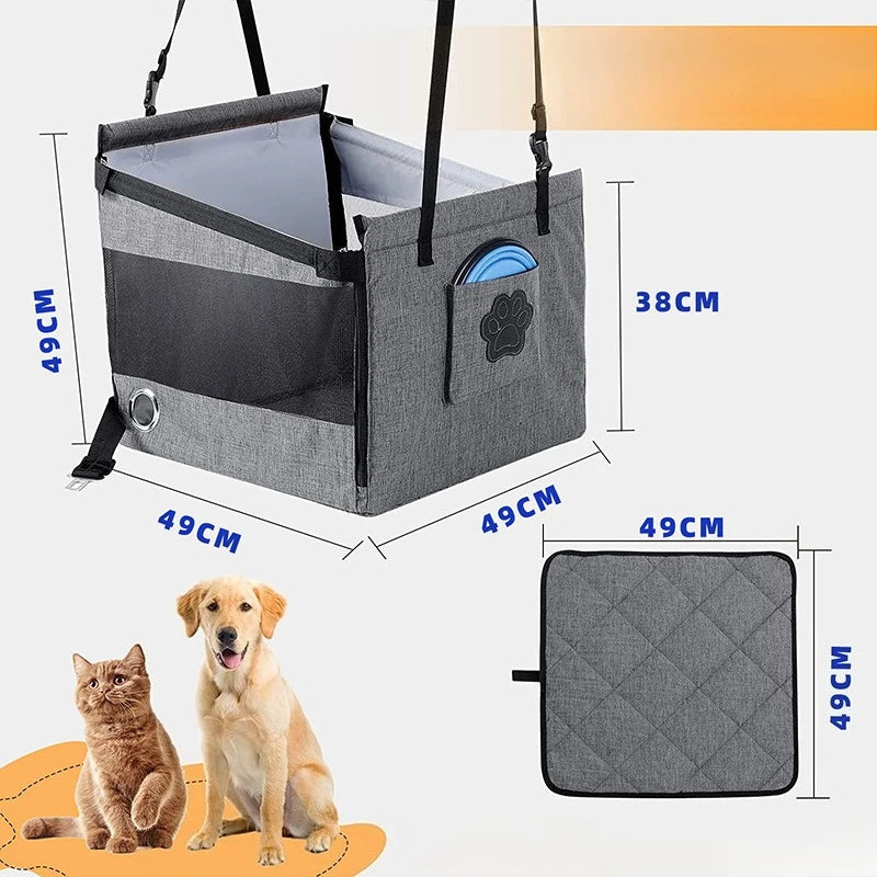 CURAPETS Portable Waterproof Dog Car Seat