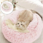 CURAPETS Plush Cave Nest Pet Bed