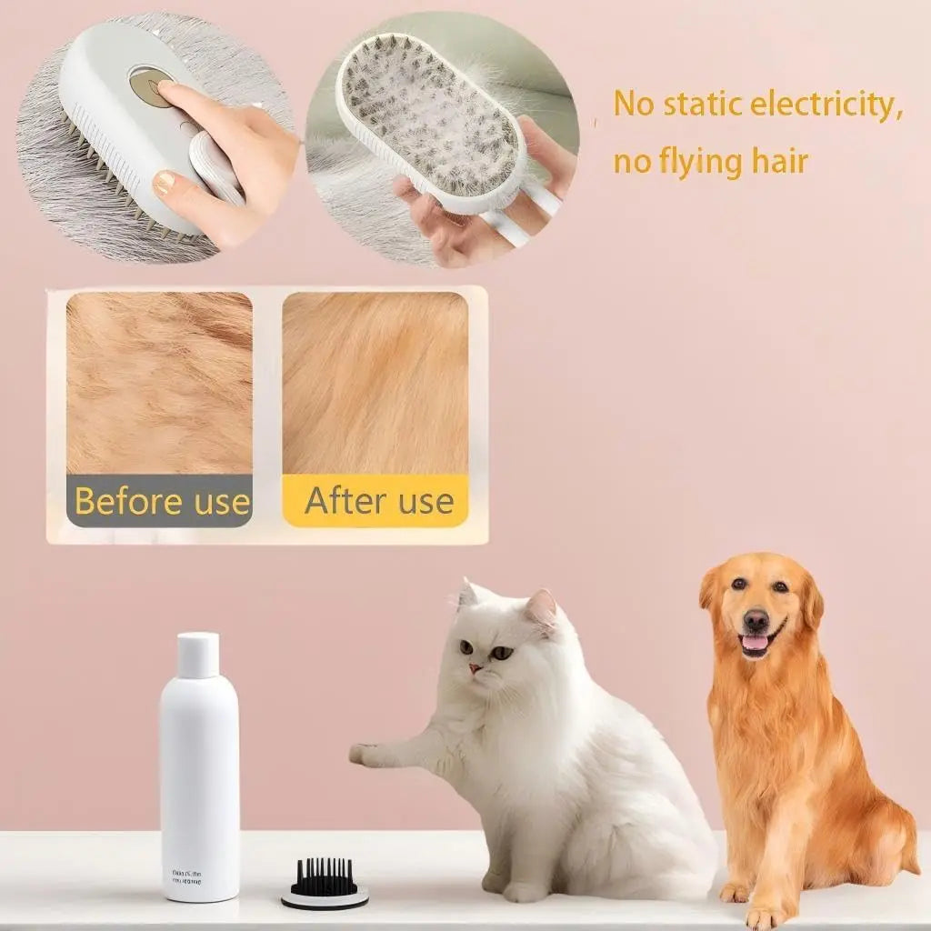 CURAPETS Steam Grooming Brush