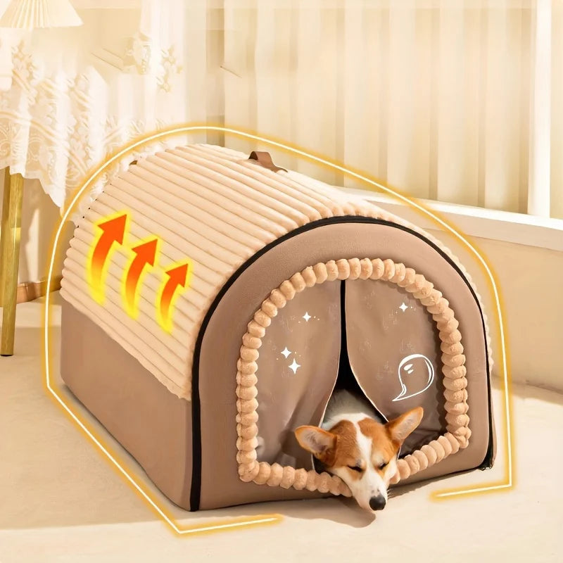 CURAPETS Winter Enclosed Pet Bed House