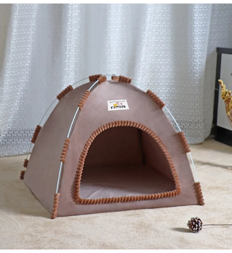 CURAPETS Foldable Pet Tent House Bed