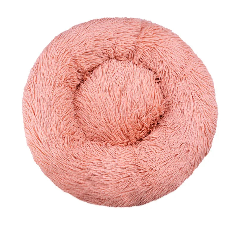 CURAPETS Plush Round Calming Pet Bed