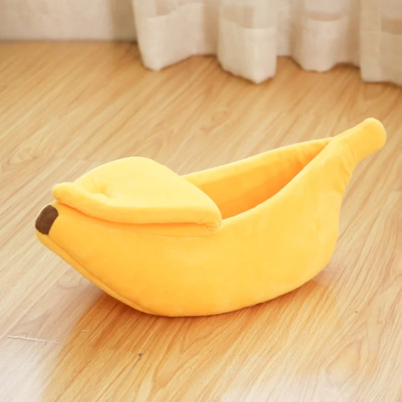 CURAPETS Banana Bliss Plush Pet Bed