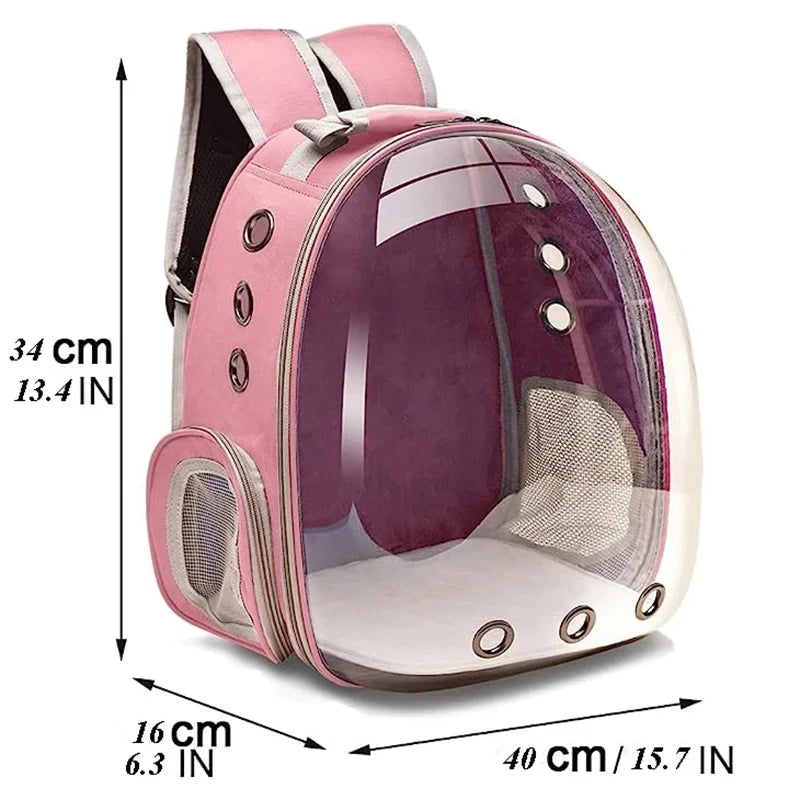CURAPETS Bubble Capsule Cat Carrier Backpack