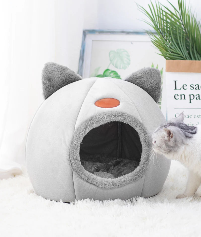 CURAPETS Deep Sleep Winter Cave Pet Bed