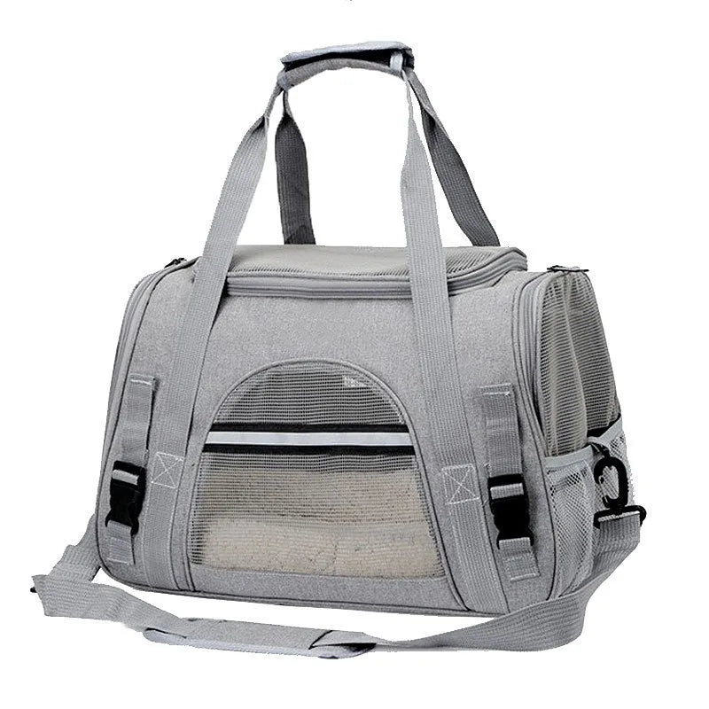CURAPETS Foldable Mesh Pet Travel Carrier