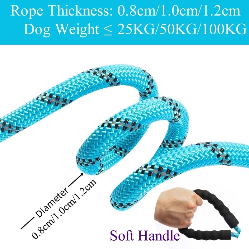 CURAPETS Reflective Rope Dog Leash