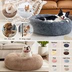 CURAPETS Plush Round Calming Pet Bed