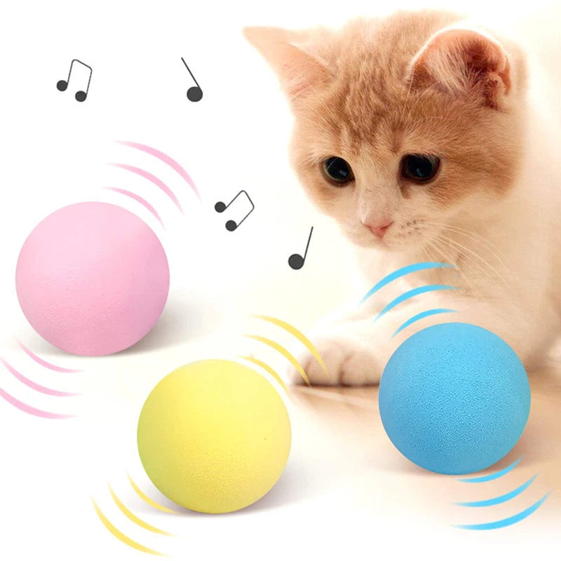 CURAPETS Smart Sounding Catnip Ball Toy