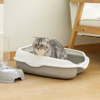 CURAPETS Semi-Enclosed Spatter-Proof Litter Box