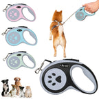 CURAPETS Paw Print Retractable Leash