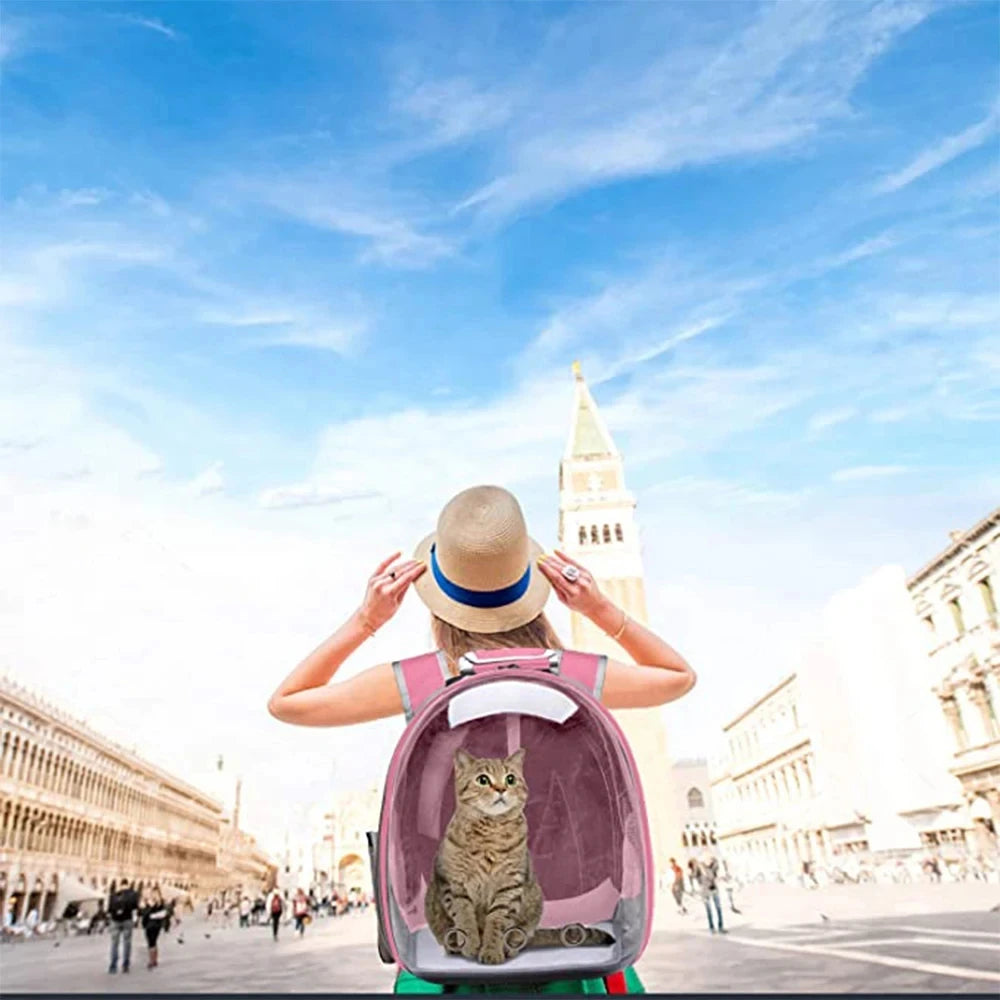 CURAPETS Bubble Capsule Cat Carrier Backpack