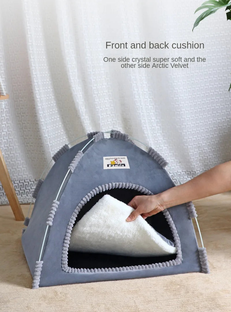CURAPETS Foldable Pet Tent House Bed