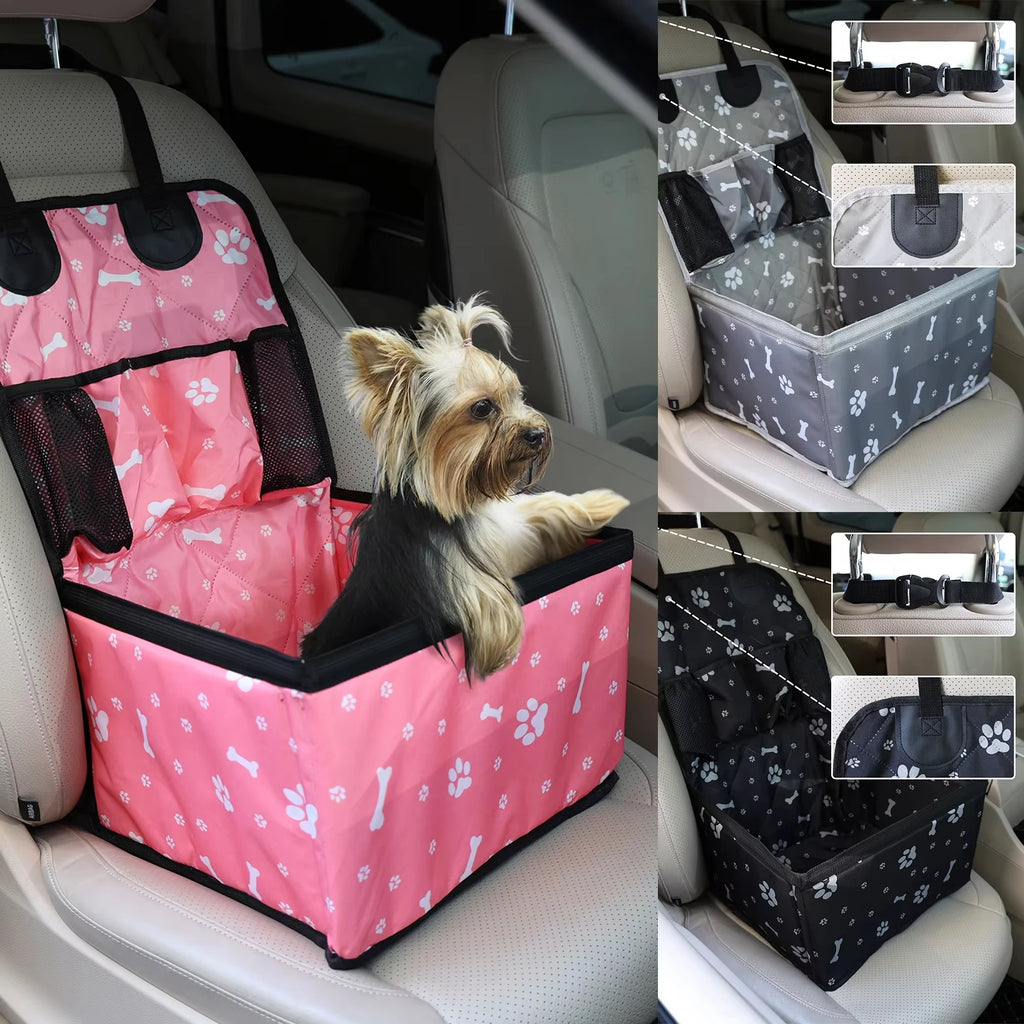 CURAPETS ComfortRide Car Seat with Storage Pockets