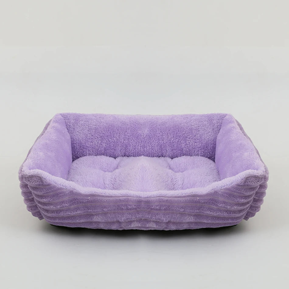 CURAPETS Calming Plush Square Pet Bed