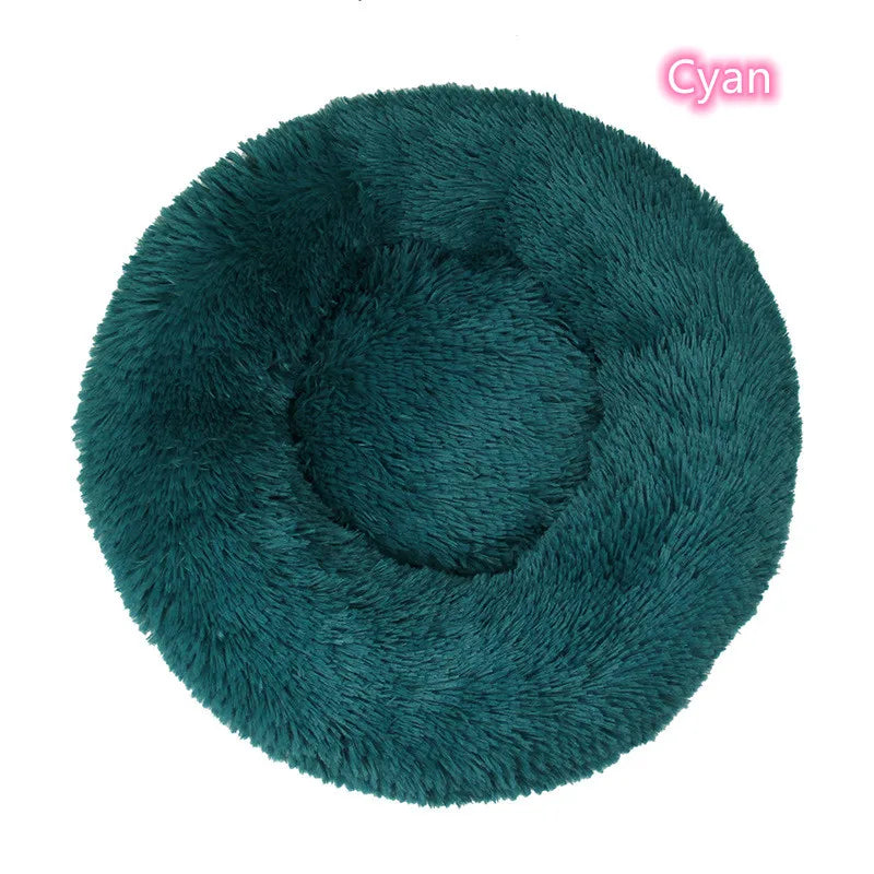 CURAPETS Plush Donut Calming Pet Bed