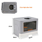 CURAPETS Foldable Enclosed Cat Litter Box