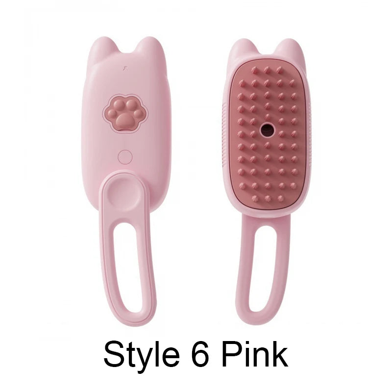 CURAPETS Steamy Electric Grooming Brush