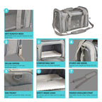 CURAPETS Claw-Defense Airline Pet Carrier