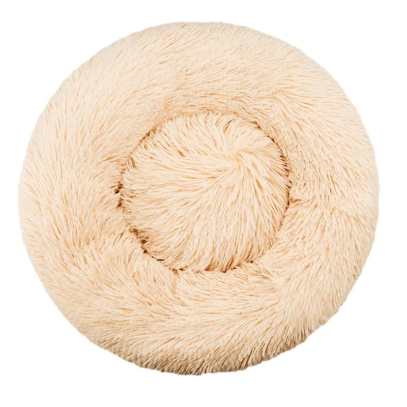 CURAPETS Plush Round Calming Pet Bed