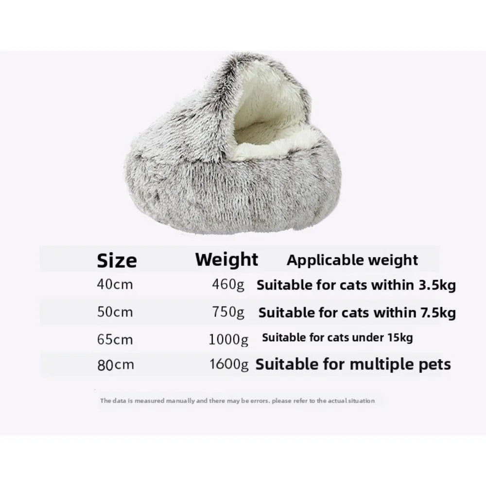 CURAPETS Winter Nest Semi-Enclosed Cat Bed