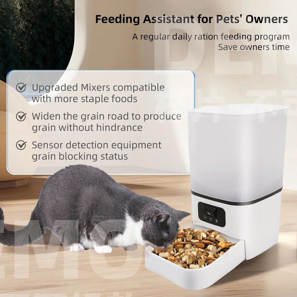 CURAPETS Smart 6L WiFi Camera Pet Feeder